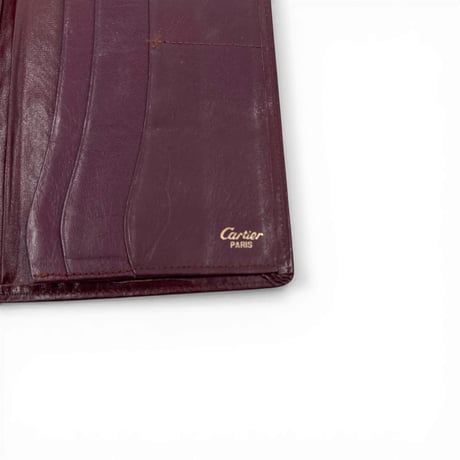 Cartier ボルドー 二つ折り 長財布