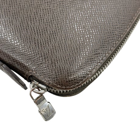 LOUIS VUITTON オーガナイザー アトールタイガレザー ブラウン ラウンドジップクラッチウォレット M30658