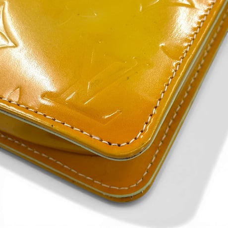 LOUIS VUITTON モノグラム ヴェルニ イエロー レキシントン M91058 ハンドバッグ