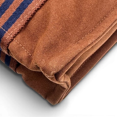 HERMES ブラウン キャンバス エールライン バサス MM ユニセックス ショルダーバッグ