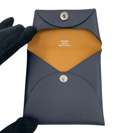 HERMES　コインケース　カルヴィヴィルソ　レザー　D刻印　JU868