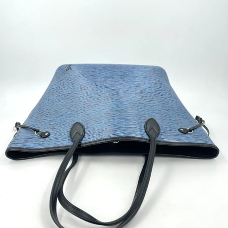 美品 LOUIS VUITTON エピ ブルー ネヴァーフル MM M51053 レディース トートバッグ ポーチ