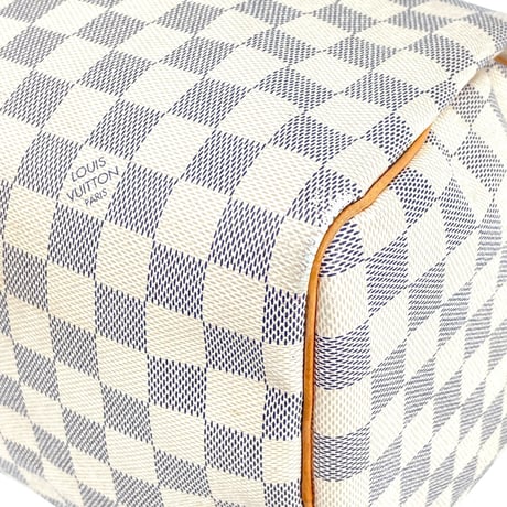 LOUIS VUITTON スピーディ30 ダミエ・アズール キャンバス ホワイト ハンドバッグ N41533