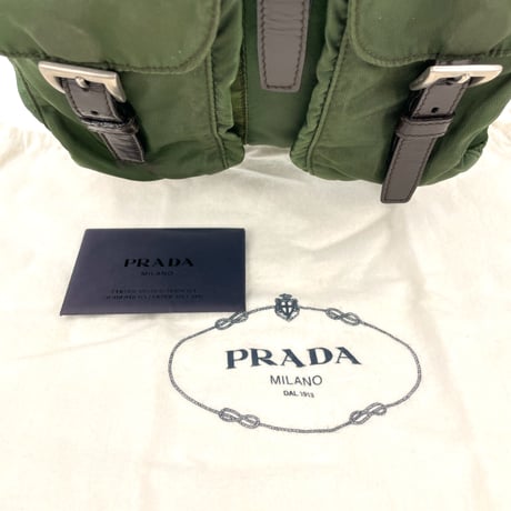 PRADA リュックサック　テスート カーキ