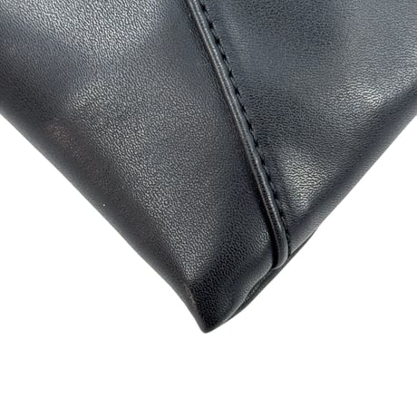 Maison Margiela ブラックレザー フォンポーチ ショルダー 4ステッチ