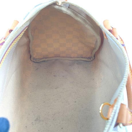 LOUIS VUITTON スピーディ30 ダミエ・アズール キャンバス ホワイト ハンドバッグ N41533