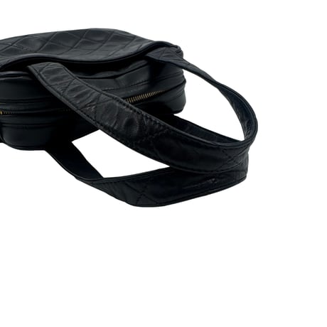 CHANEL　ハンドバッグ　ラムスキン　ブラック