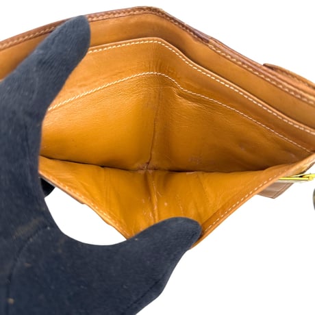 GUCCI GG キャンバス シェリーライン ヴィンテージ 二つ折り財布