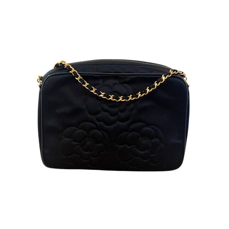 CHANEL　サテンチェーンショルダー　カメリア