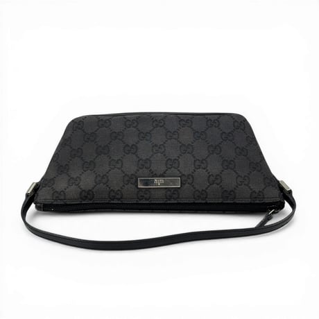 GUCCI ブラック GGキャンバス ハンドバッグ