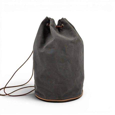 HERMES ポロションミミルGM グレーキャンバス 巾着 バックパック