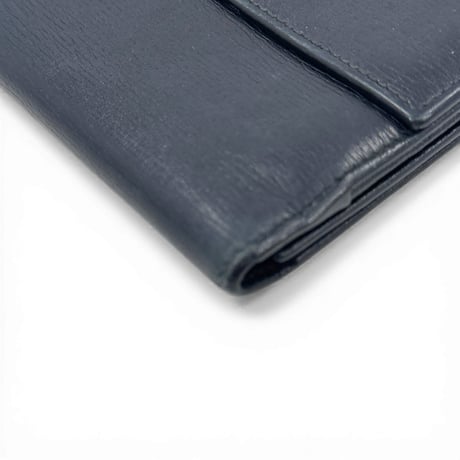 GUCCI ブラックレザー 二つ折り 長財布