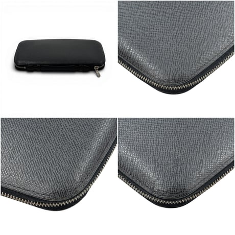LOUIS VUITTON オーガナイザー アトールタイガレザー ノワール ラウンドジップクラッチウォレット M30652