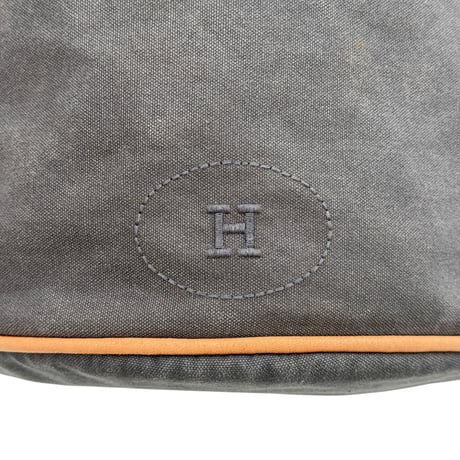 HERMES ポロションミミルGM グレーキャンバス 巾着 バックパック