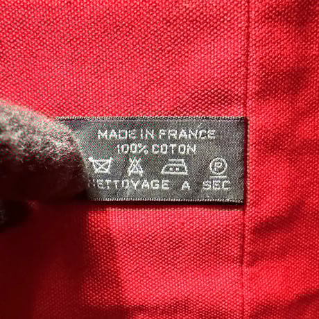 HERMES レッド キャンバス ドローストリング バックパック ポロションミミル GM