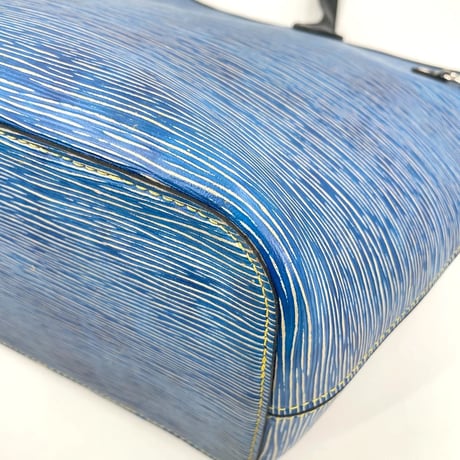 美品 LOUIS VUITTON エピ ブルー ネヴァーフル MM M51053 レディース トートバッグ ポーチ