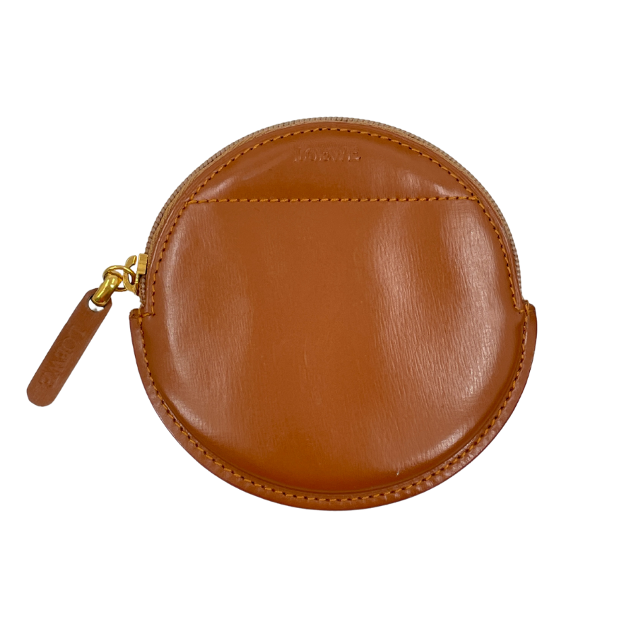 loewe ロエベ コインケース 小銭入れ ブラウン ロエベ レザー コイン