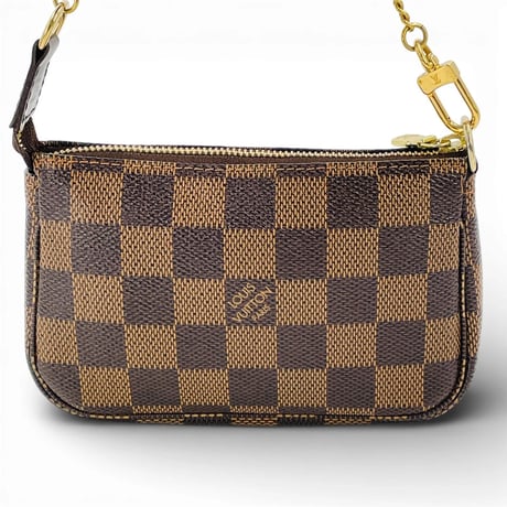 LOUIS VUITTON ダミエ エベヌ ミニポシェット アクセサリー ポーチ トTRUNKD&バッグS N58011