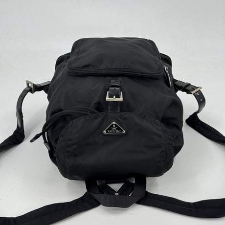 PRADA テスートナイロン リュック ブラック 三角ロゴ VELA B4650 保証カード付き