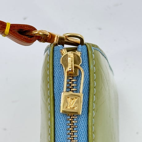 LOUIS VUITTON レキシントン ヴェルニ グリーン アクセソワール ハンドバッグ M91010