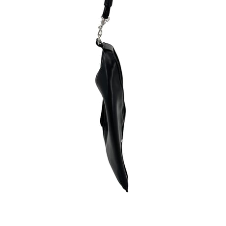 Maison Margiela ブラックレザー フォンポーチ ショルダー 4ステッチ