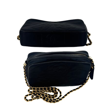 CHANEL　サテンチェーンショルダー　カメリア