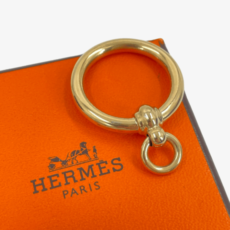 HERMES 　スカーフリング　ゴールド　GP　RA752