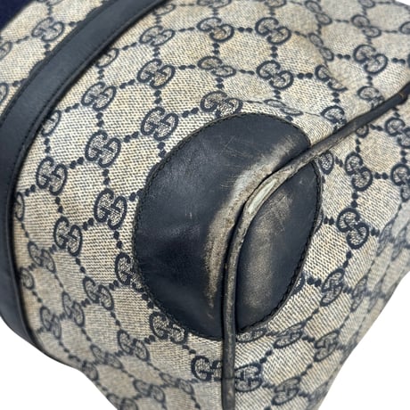 GUCCI GGスプリーム シェリーライン ベージュ ボストンバッグ