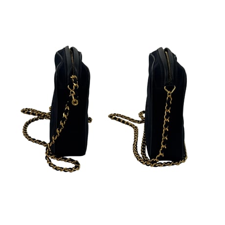 CHANEL　サテンチェーンショルダー　カメリア