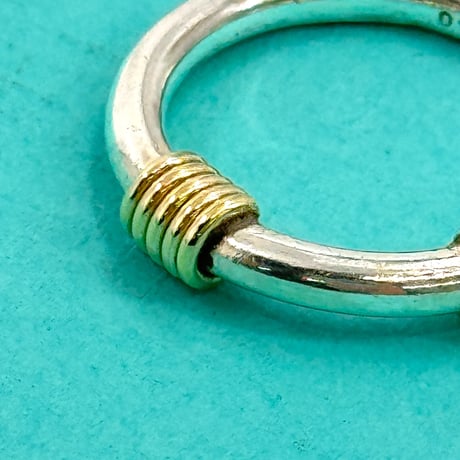 TIFFANY リング 18k バンドウィズ 2ワイヤー SV925