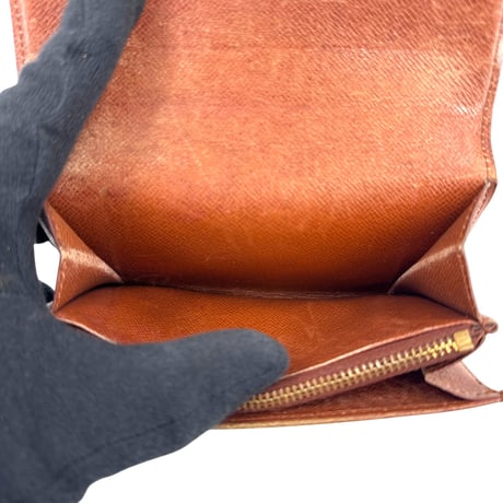LOUIS VUITTON モノグラム ヴィンテージ トレザー ウォレット M61730