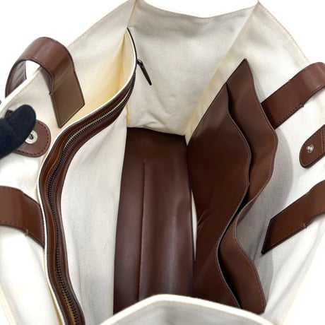 YOSHIMOTO NARA x STELLA McCARTNEY ホワイト キャンバス ショルダーバッグ