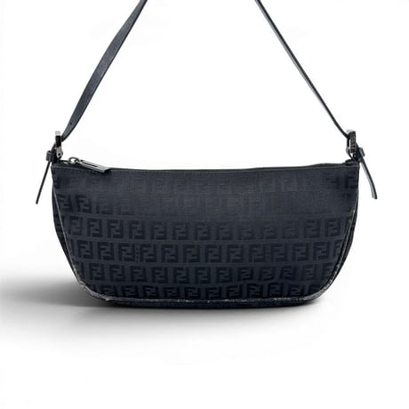 FENDI ズッキーノ キャンバス ブラック ハンドバッグ