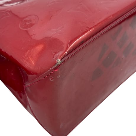 LOUIS VUITTON モノグラム ヴェルニ レッド ウィルシャーPM M93642 ハンドバッグ