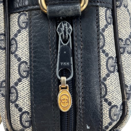 GUCCI オールド GUCCI GGスプリーム ネイビー レッド ヴィンテージ 2WAY ボストンバッグ 010 378