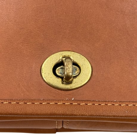COACH オールドCOACH ハンドクラフト レザー ショルダーバッグ