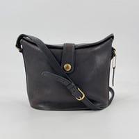 COACH オールドコーチ レザー ショルダーバッグ ブラック グラブタン