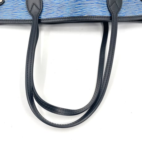 美品 LOUIS VUITTON エピ ブルー ネヴァーフル MM M51053 レディース トートバッグ ポーチ