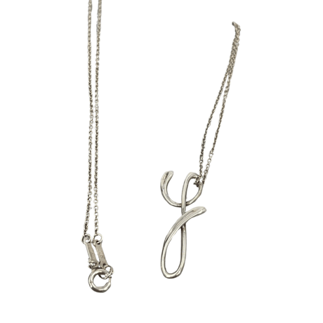 TIFFANY　イニシャル　Ｙ　ネックレス