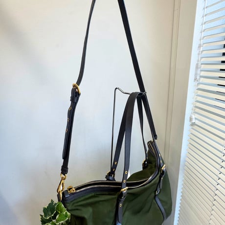 PRADA 2WAYバッグ ナイロン グリーン