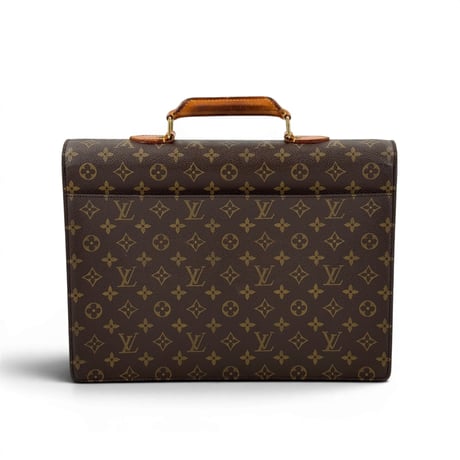 LOUIS VUITTON ポルト ドキュメント セナトゥール モノグラム キャンバス ブラウン ブリーフケース M53335