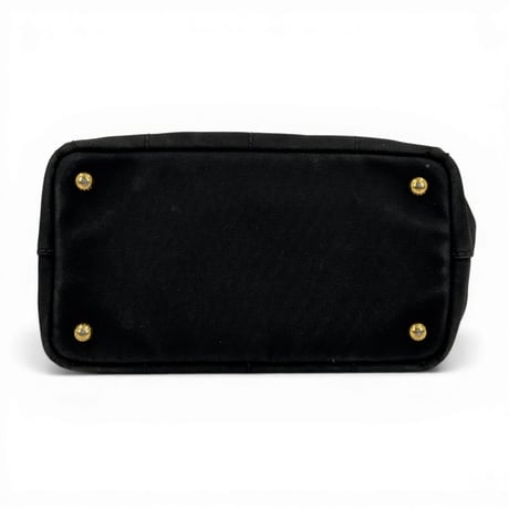 PRADA ミラノ デニム ブラック カナパ 2WAY ハンドバッグ