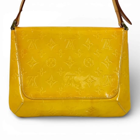 LOUIS VUITTON モノグラム ヴェルニス トンプソンストリート イエロー M91071 ショルダーバッグ