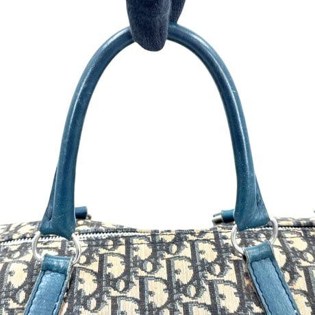 DIOR トロッター キャンバス グリーンベージュ ボストンバッグ