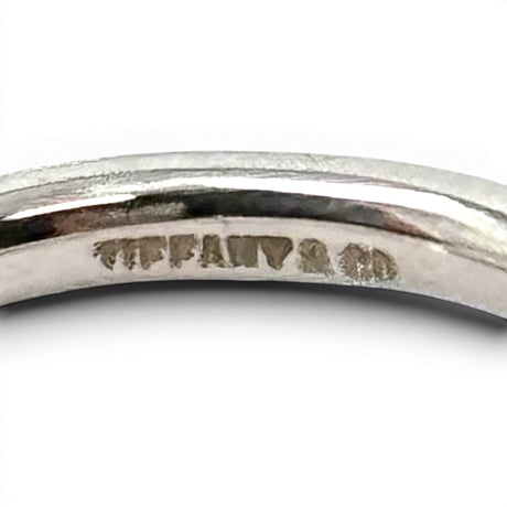 TIFFANY ラブノットフックアイ バンドリング SV925 18K ヴィンテージ
