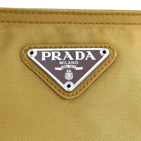 PRADA ナイロン ベージュ クロスボディ ショルダーバッグ