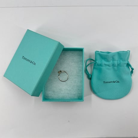 TIFFANY ラブノットフックアイ バンドリング SV925 18K ヴィンテージ