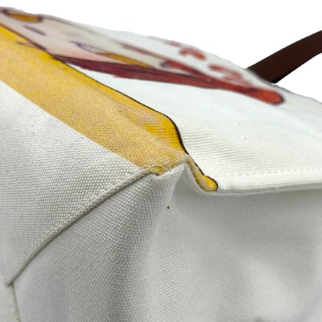 YOSHIMOTO NARA x STELLA McCARTNEY ホワイト キャンバス ショルダーバッグ