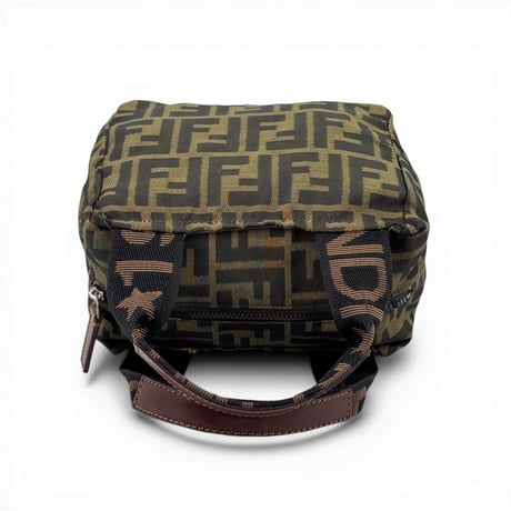 FENDI ズッカ ナイロン ハンドバッグ