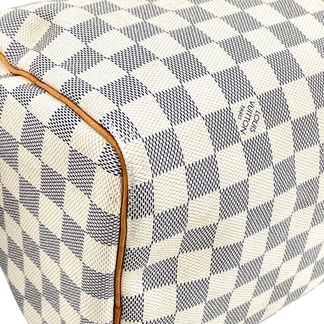 LOUIS VUITTON スピーディ30 ダミエ・アズール キャンバス ホワイト ハンドバッグ N41533